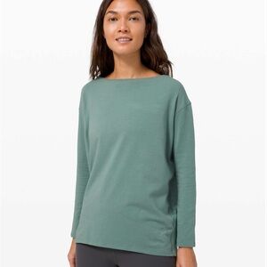 Lululemon Back In Action Long Sleeve in
Tidewater Teal